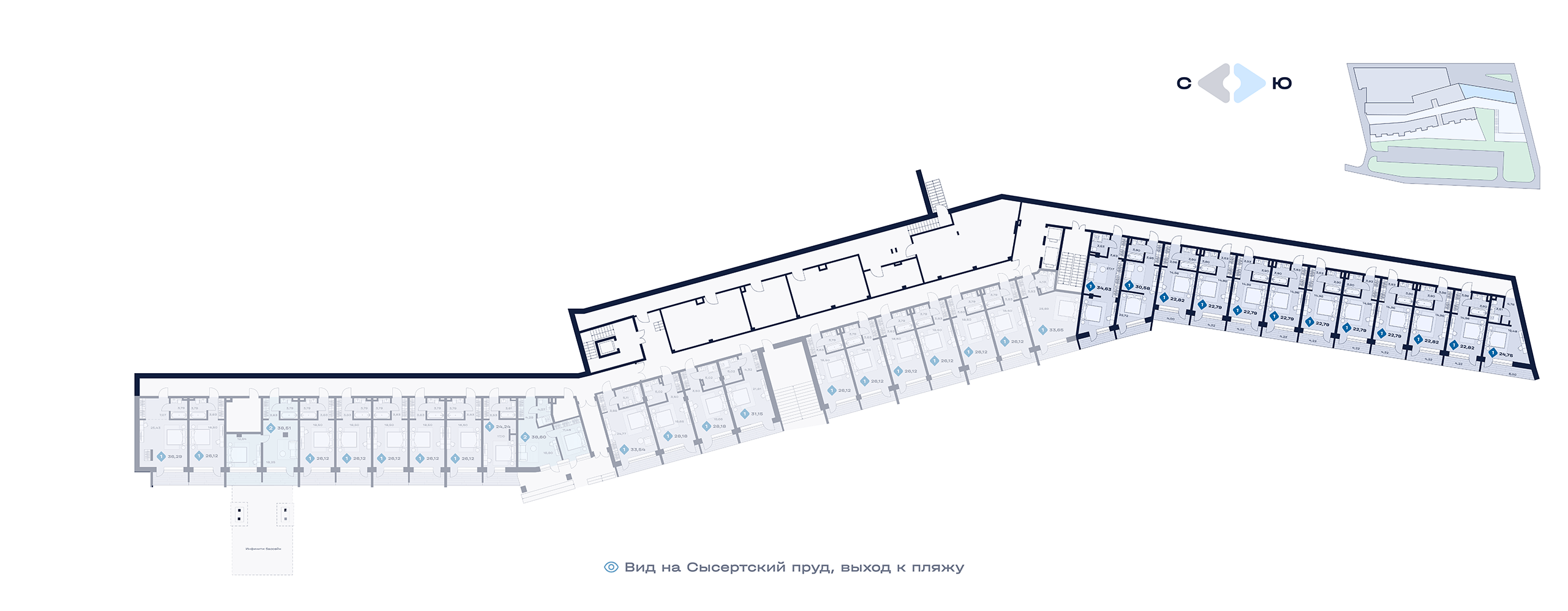 План этажа — апартаменты №70