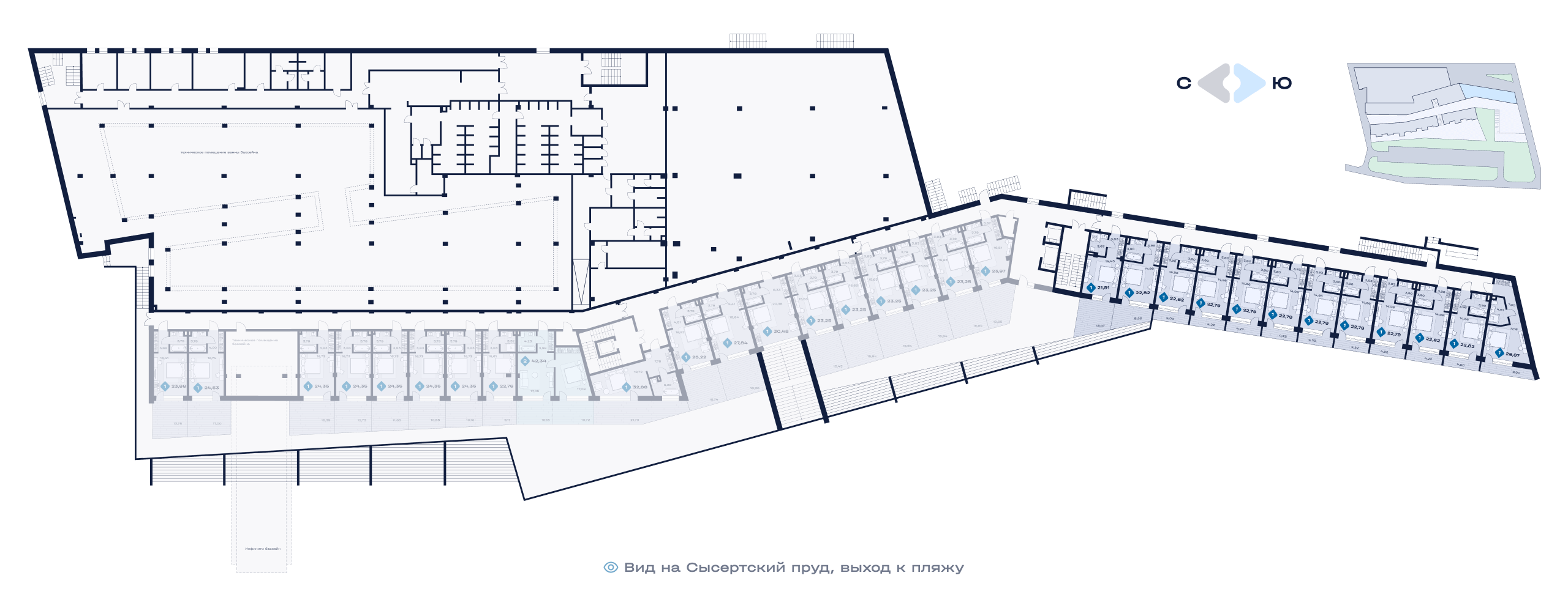 План этажа — апартаменты №90