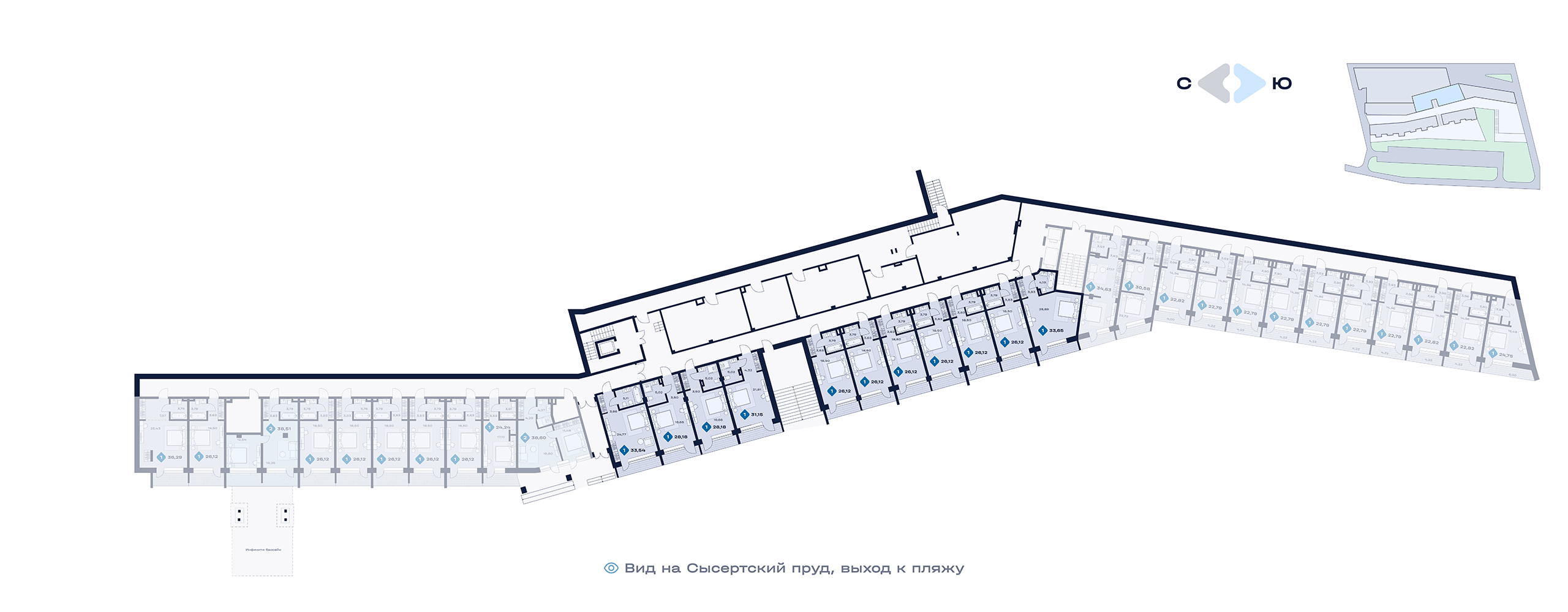 План этажа — апартаменты №33